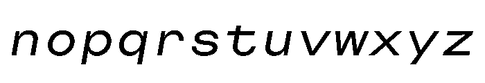 CosmicaMono MediumItalic Font LOWERCASE