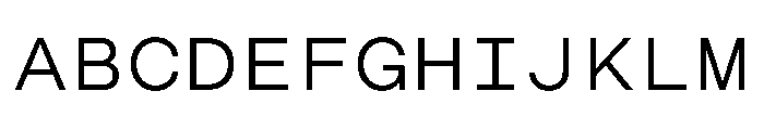 CosmicaMono Regular Font UPPERCASE