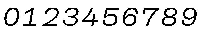 CosmicaMono RegularItalic Font OTHER CHARS
