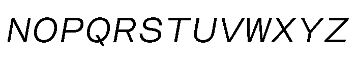 CosmicaMono RegularItalic Font UPPERCASE