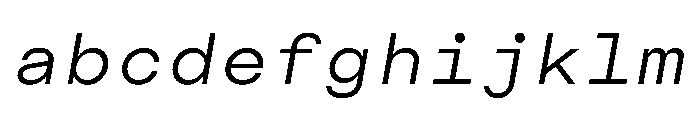 CosmicaMono RegularItalic FONT