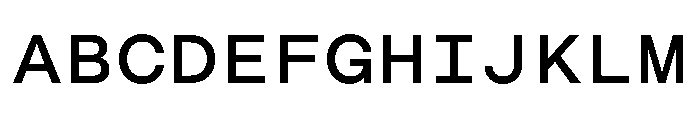 CosmicaMono Semibold Font UPPERCASE