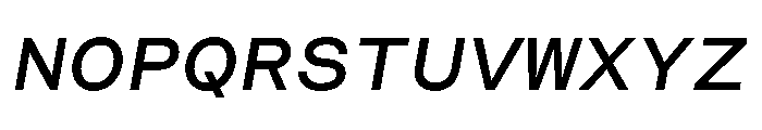 CosmicaMono SemiboldItalic Font UPPERCASE