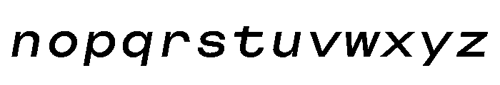 CosmicaMono SemiboldItalic Font LOWERCASE