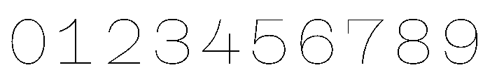 CosmicaMono Thin Font OTHER CHARS