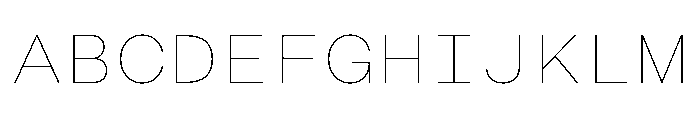 CosmicaMono Thin Font UPPERCASE