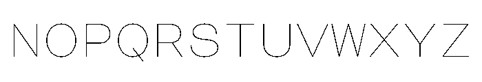 CosmicaMono Thin Font UPPERCASE