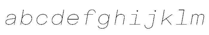 CosmicaMono ThinItalic FONT