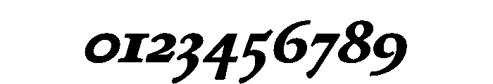 Cosmodoxia BlackItalic Instance Font OTHER CHARS