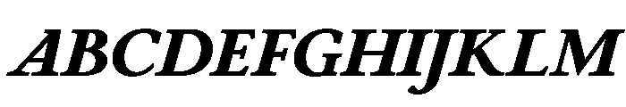 Cosmodoxia BlackItalic Instance Font UPPERCASE