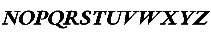 Cosmodoxia BlackItalic Instance Font UPPERCASE
