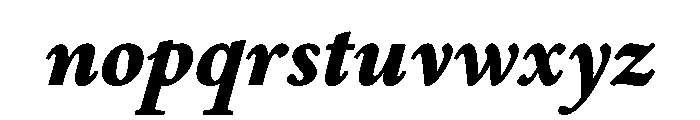 Cosmodoxia BlackItalic Instance Font LOWERCASE