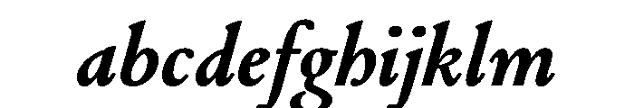 Cosmodoxia BoldItalic Instance FONT