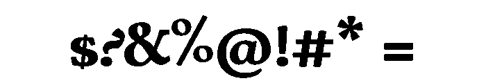 Cosmodoxia Extrabold Instance Font OTHER CHARS