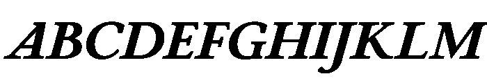 Cosmodoxia ExtraboldItalic Instance Font UPPERCASE