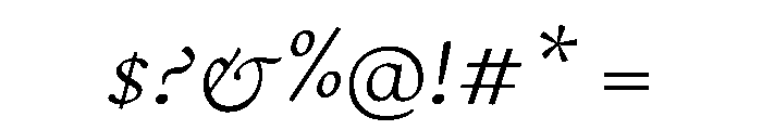 Cosmodoxia ExtralightItalic Instance Font OTHER CHARS
