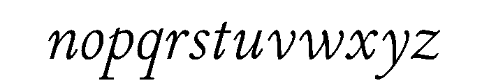Cosmodoxia ExtralightItalic Instance Font LOWERCASE