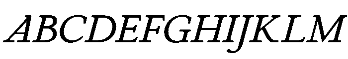 Cosmodoxia Italic Instance Font UPPERCASE