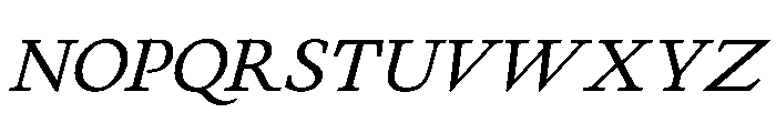 Cosmodoxia Italic Instance Font UPPERCASE