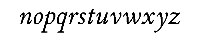 Cosmodoxia LightItalic Instance Font LOWERCASE