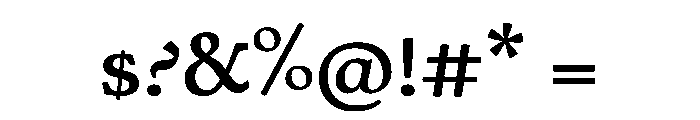 Cosmodoxia Medium Instance Font OTHER CHARS