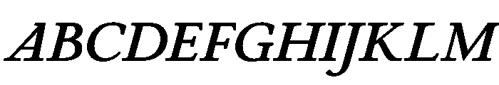 Cosmodoxia SemiboldItalic Instance Font UPPERCASE