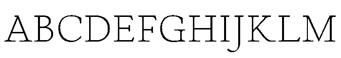 Cosmodoxia Thin Instance Font UPPERCASE