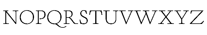Cosmodoxia Thin Instance Font UPPERCASE