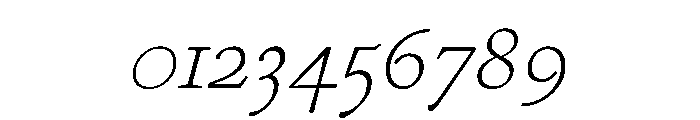 Cosmodoxia ThinItalic Instance Font OTHER CHARS