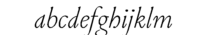 Cosmodoxia ThinItalic Instance FONT