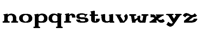 Couch Regular Font LOWERCASE