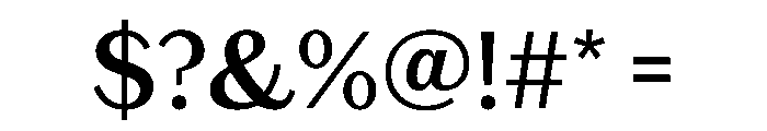 County Solid Font OTHER CHARS