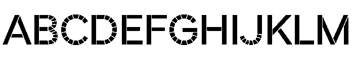 Coxx TRIAL GAPSMedium Instance Font UPPERCASE