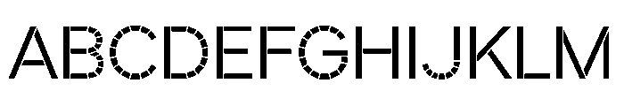 Coxx TRIAL GAPSRegular Instance Font UPPERCASE