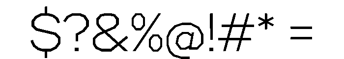 Coxx TRIAL Light Instance Font OTHER CHARS