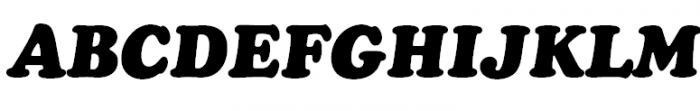 Cooper Black Italic Font UPPERCASE