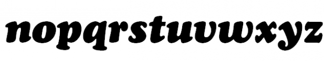 Cooper Black Italic Font LOWERCASE