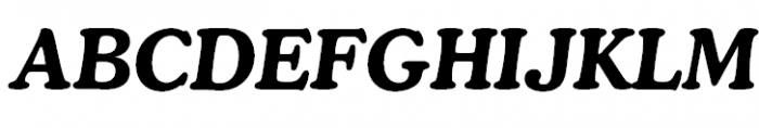 Cooper Bold Italic Font UPPERCASE