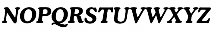 Cooper Bold Italic Font UPPERCASE