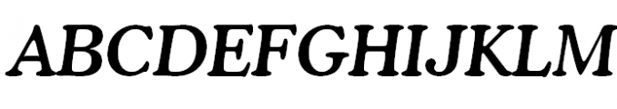 Cooper Medium Italic Font UPPERCASE
