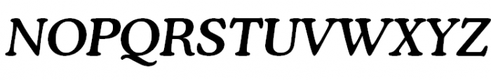 Cooper Medium Italic Font UPPERCASE