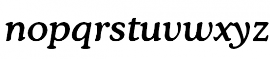 Cooper Medium Italic Font LOWERCASE