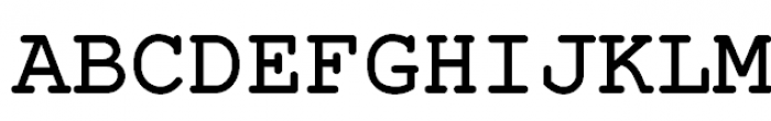 Courier (APC) Bold Font UPPERCASE