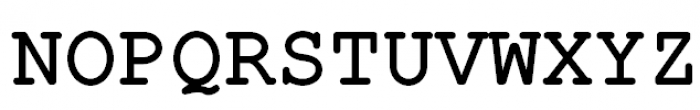 Courier (APC) Bold Font UPPERCASE