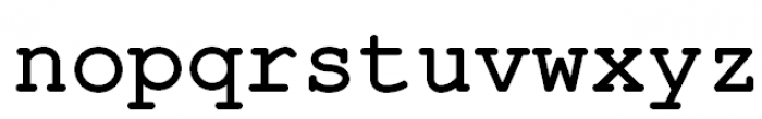 Courier (APC) Bold Font LOWERCASE