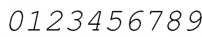 Courier (APC) Oblique Font OTHER CHARS