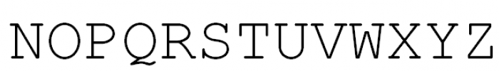 Courier (APC) Regular Font UPPERCASE