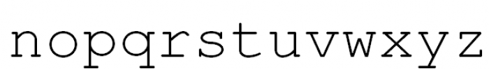 Courier (APC) Regular Font LOWERCASE