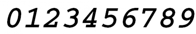 Courier Bold Oblique Font OTHER CHARS