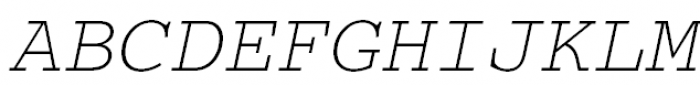 Courier Oblique Font UPPERCASE